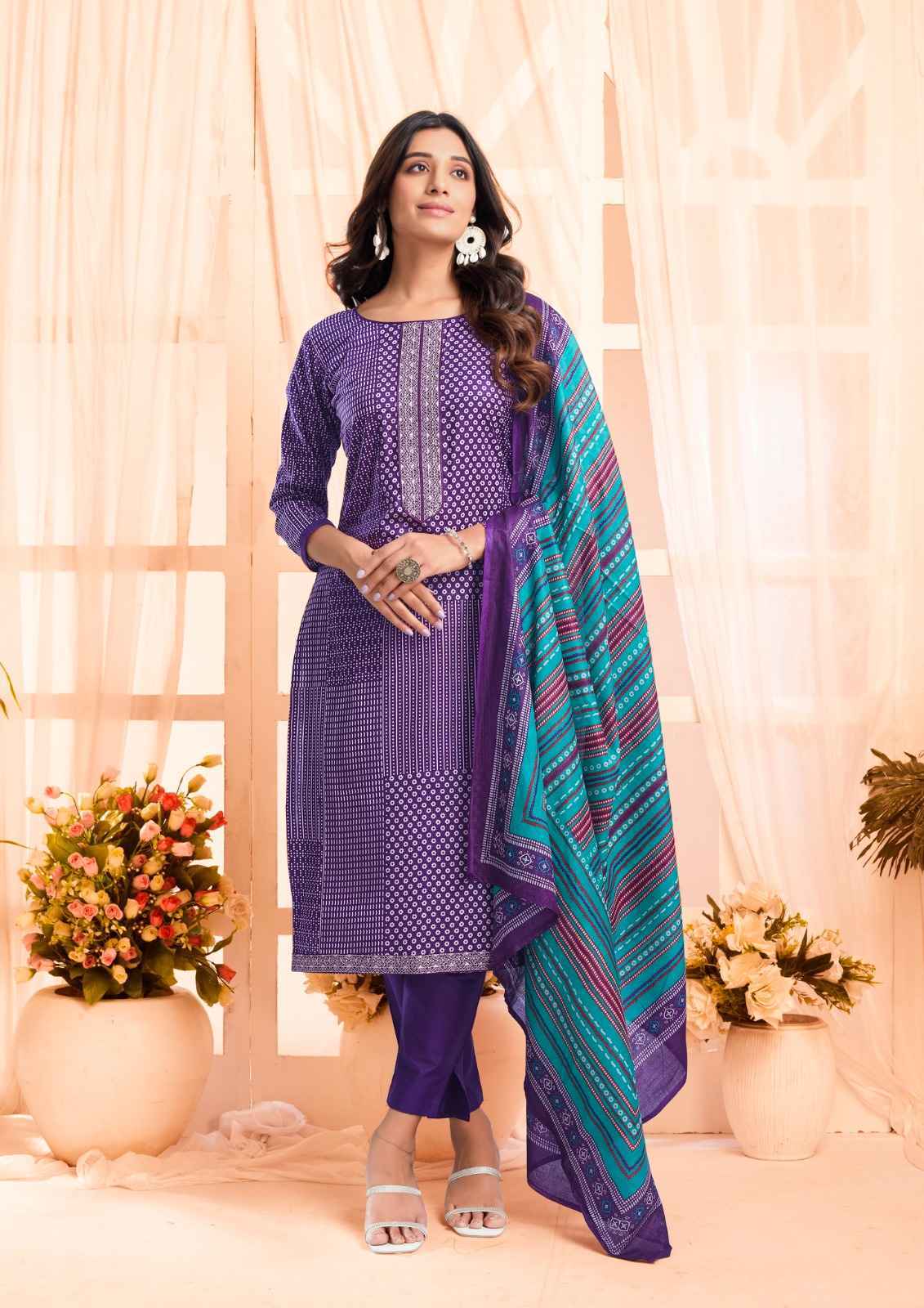 Yashika Trends Erina Heavy Cotton Dress Material 8 pcs Catalogue