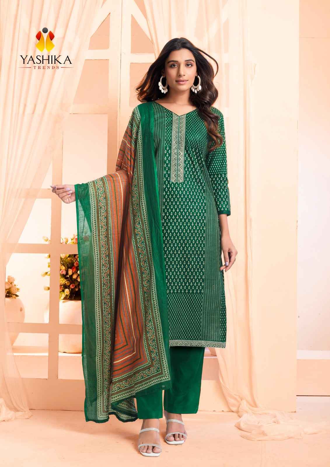 Yashika Trends Erina Heavy Cotton Dress Material 8 pcs Catalogue