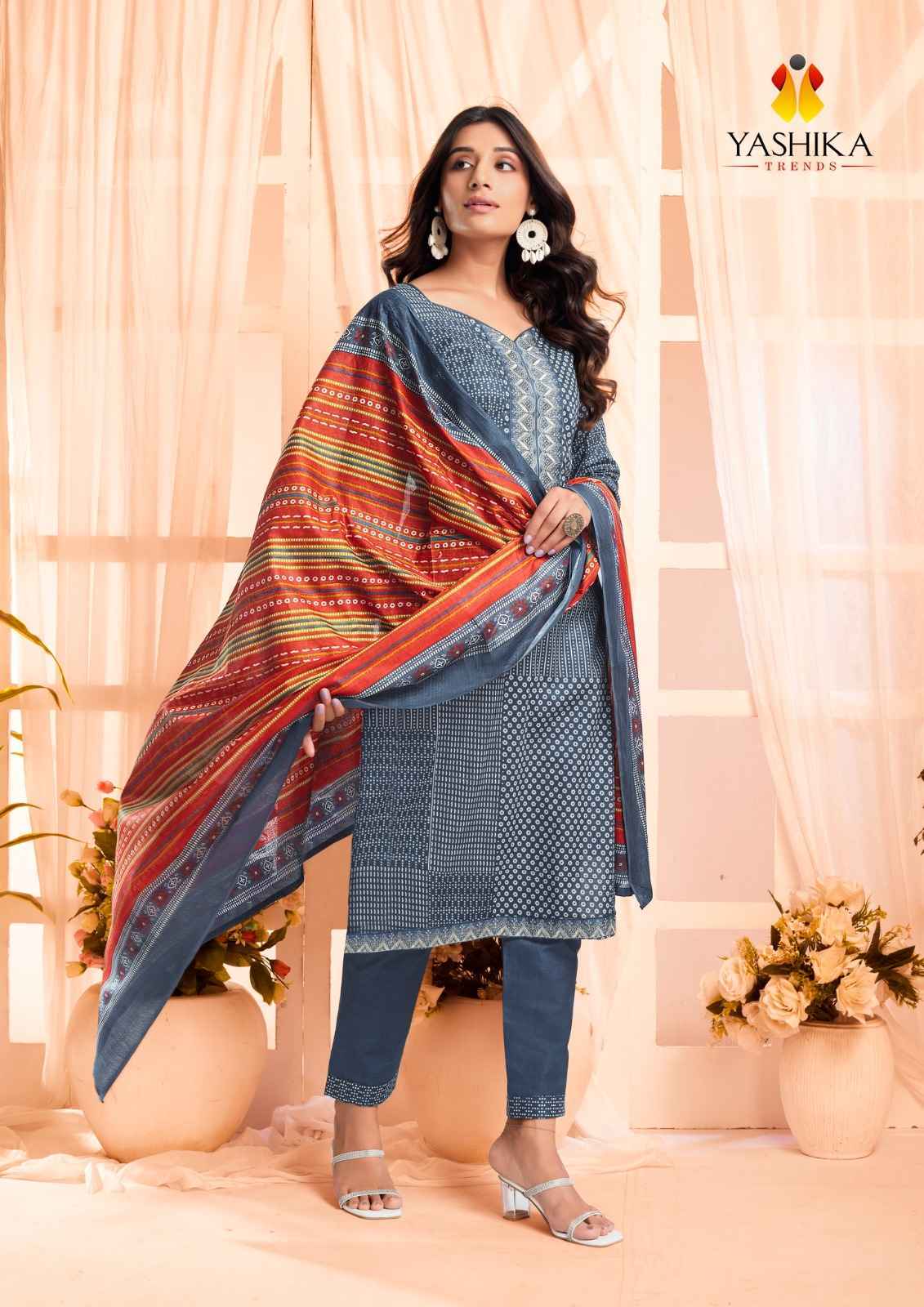 Yashika Trends Erina Heavy Cotton Dress Material 8 pcs Catalogue