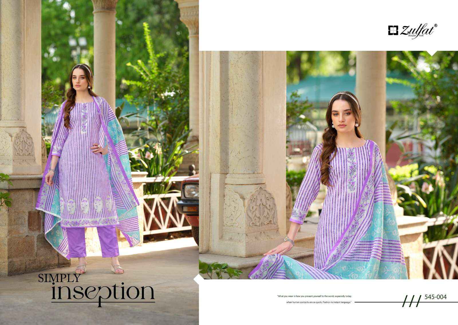 Zulfat Farhana Vol 5 Cotton Dress Material 8 pcs Catalogue