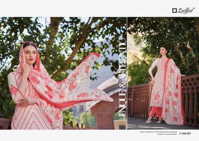 Zulfat Farhana Vol 6 Cotton Dress Material 8 pcs Catalogue