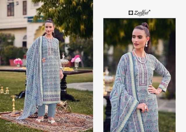 Zulfat Hakoba Cotton Dress Material 8 pcs Catalogue