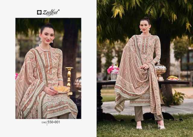 Zulfat Hakoba Cotton Dress Material 8 pcs Catalogue