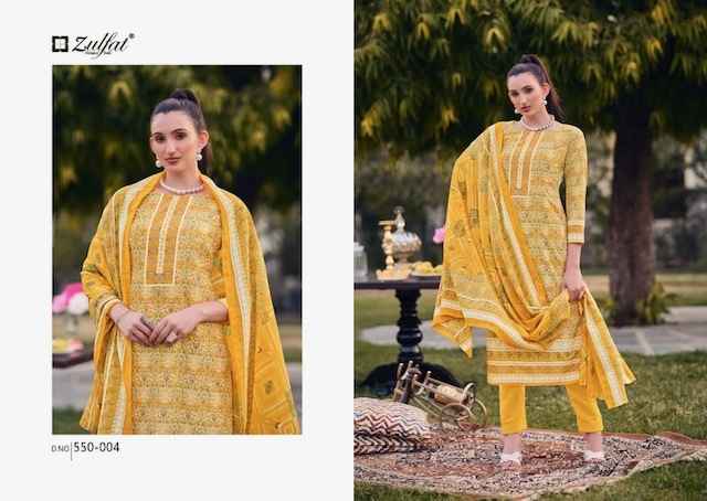 Zulfat Hakoba Cotton Dress Material 8 pcs Catalogue