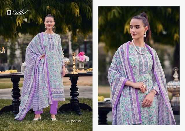 Zulfat Hakoba Cotton Dress Material 8 pcs Catalogue