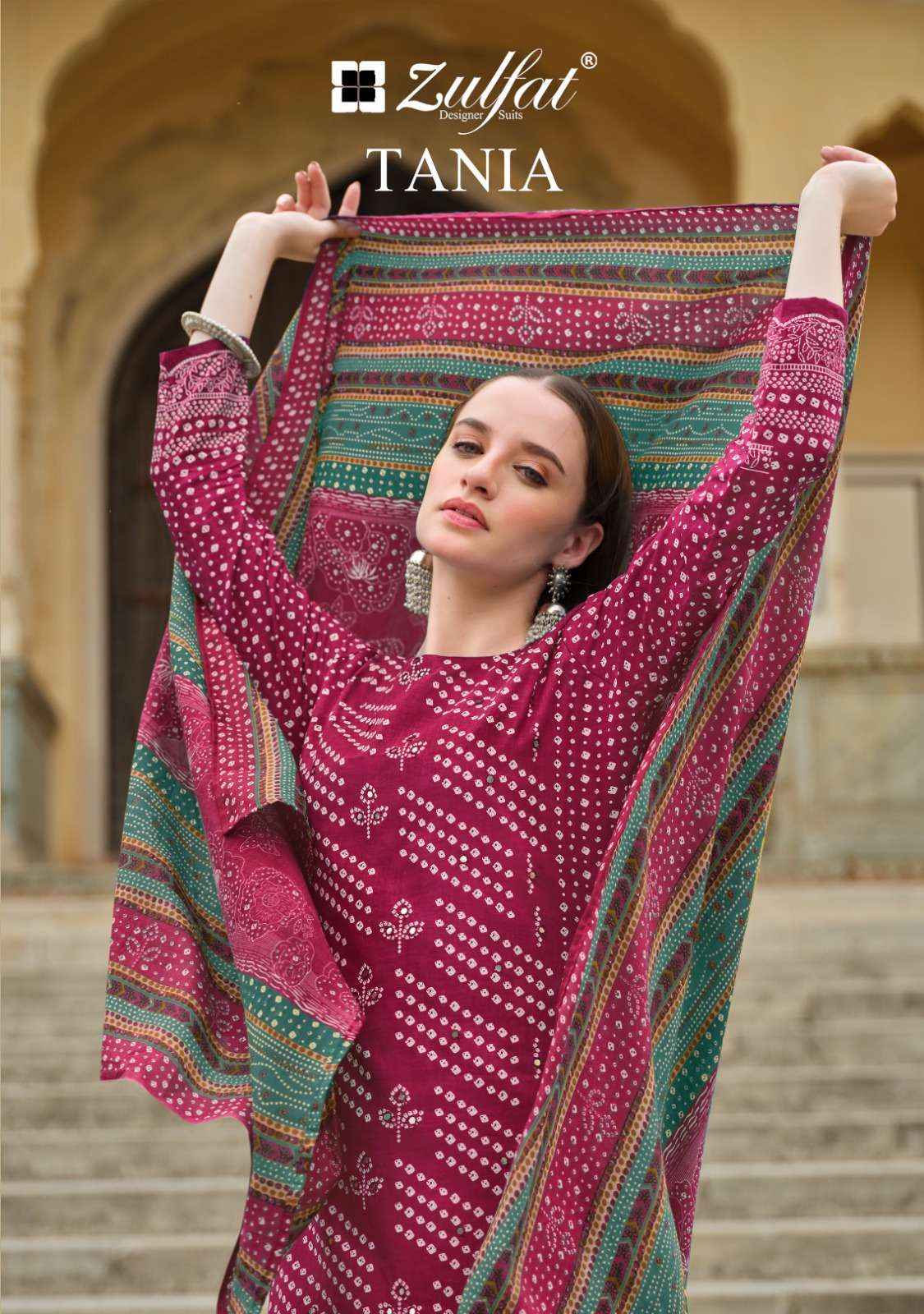 Zulfat Tania Cotton Dress Material 6 pcs Catalogue