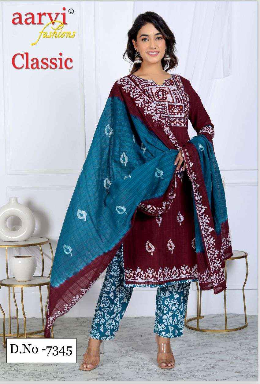 Aarvi Fashion Classic Vol 6 Cotton Dress Material 8 pcs Catalogue
