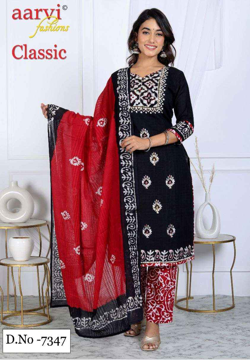 Aarvi Fashion Classic Vol 6 Cotton Dress Material Best Quality Ladies Dresses Online