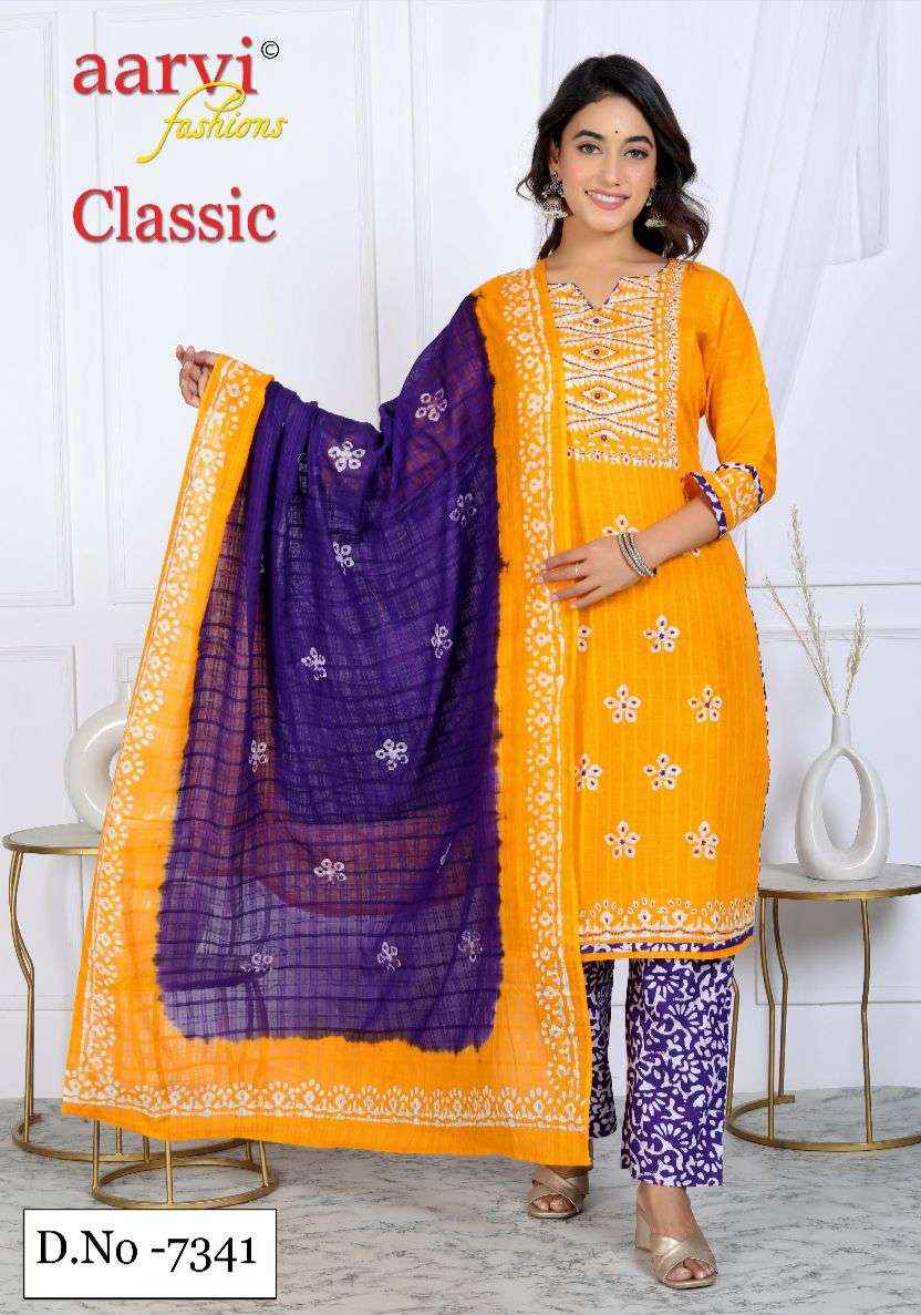 Aarvi Fashion Classic Vol 6 Cotton Dress Material 8 pcs Catalogue