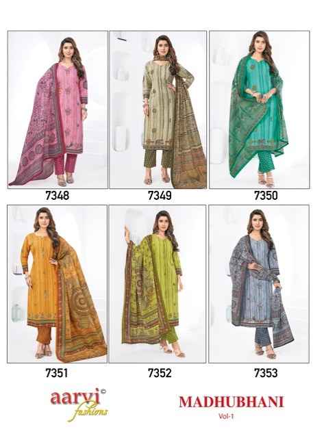 Aarvi Fashion Madhubani Vol 1 Cotton Kurti Combo 6 pcs Catalogue