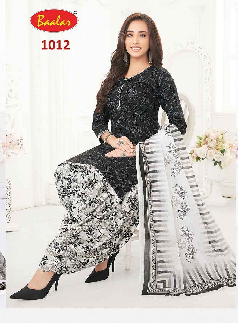 Baalar Colours Cotton Dress Material 6 pcs Catalogue