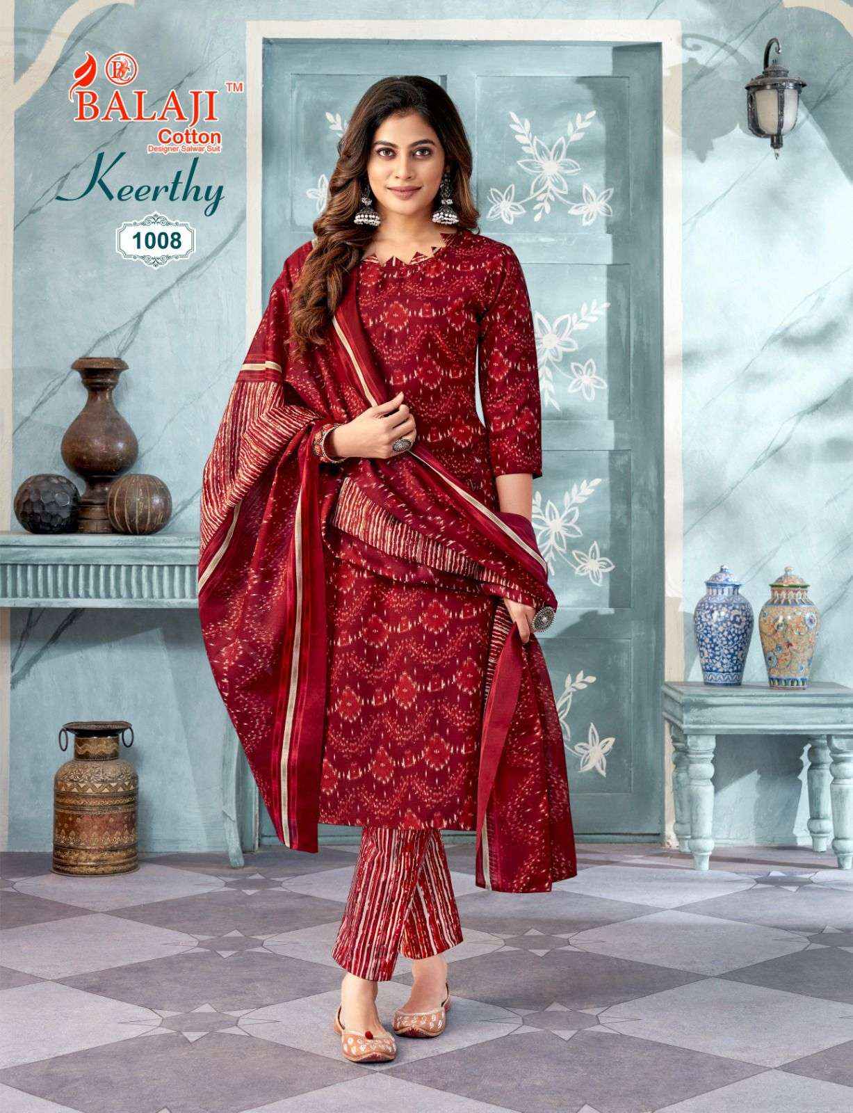 Balaji Keerthy Vol 1 Cotton Kurti Combo 12 pcs Catalogue