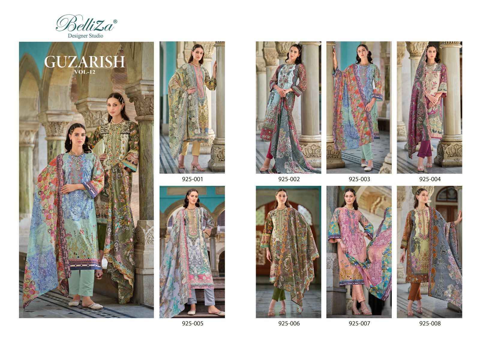 Belliza Guzarish Vol 12 Cotton Dress Material 8 pcs Catalogue