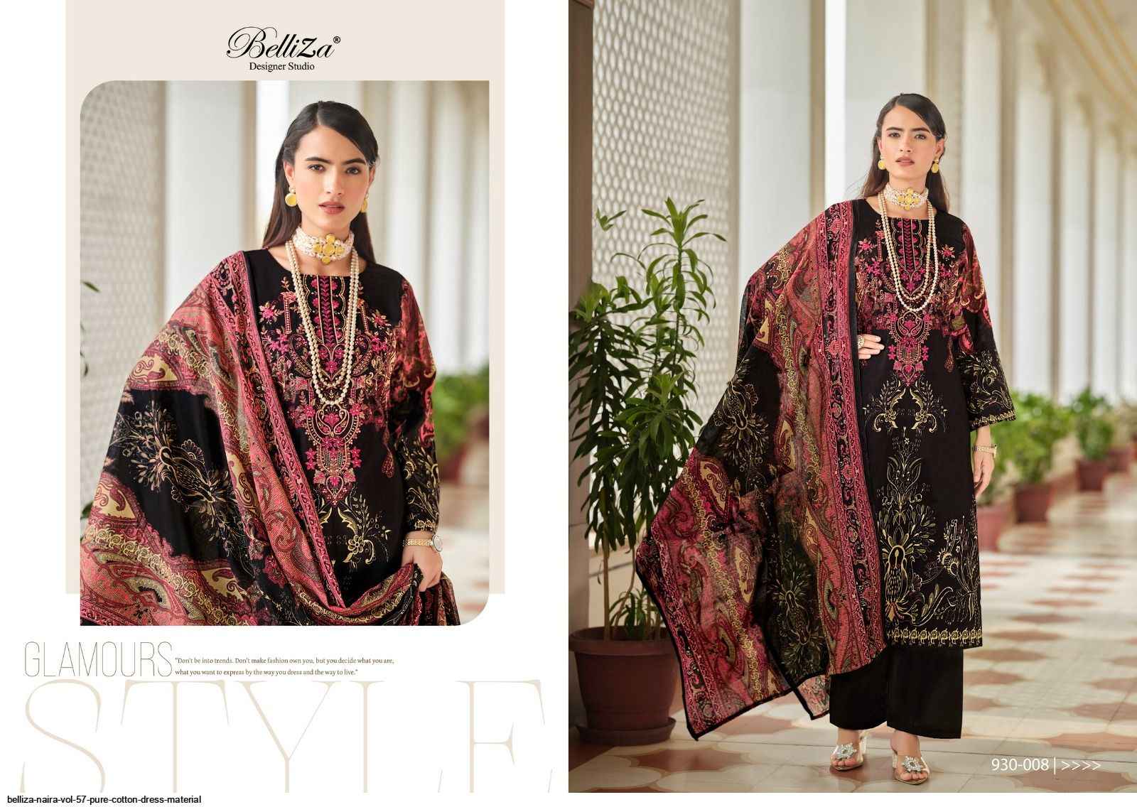 Belliza Naira Vol 57 Cotton Dress Material 8 pcs Cataloge