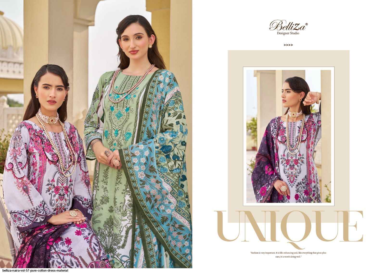 Belliza Naira Vol 57 Cotton Dress Material 8 pcs Cataloge