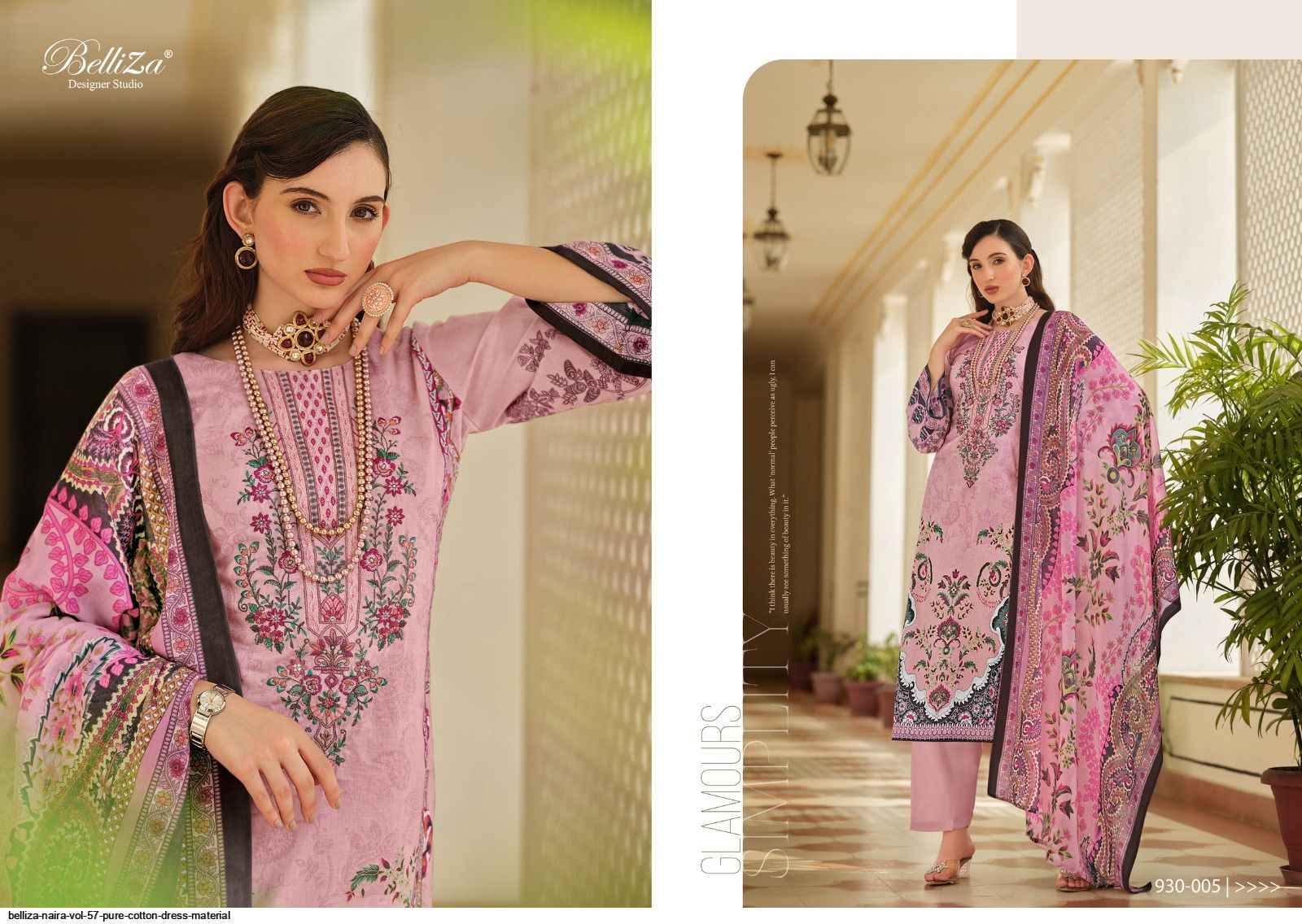 Belliza Naira Vol 57 Cotton Dress Material 8 pcs Cataloge