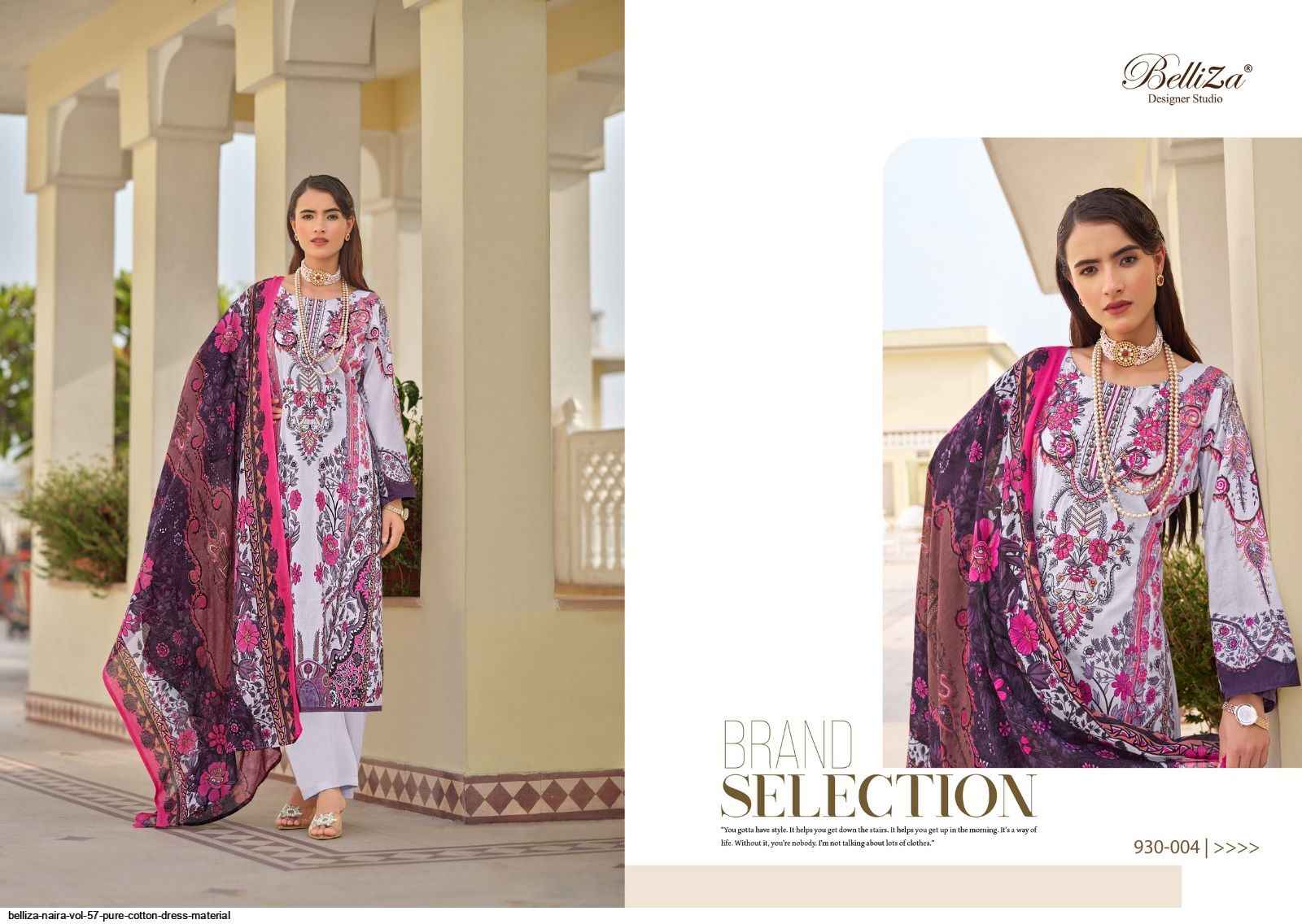 Belliza Naira Vol 57 Cotton Dress Material 8 pcs Cataloge