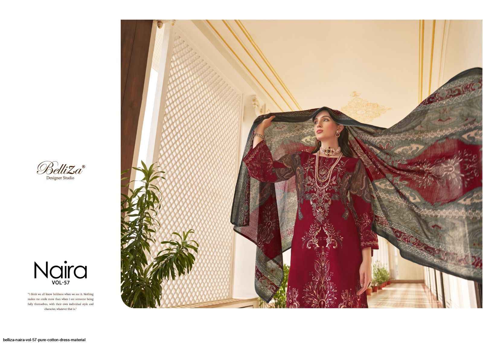 Belliza Naira Vol 57 Cotton Dress Material 8 pcs Cataloge