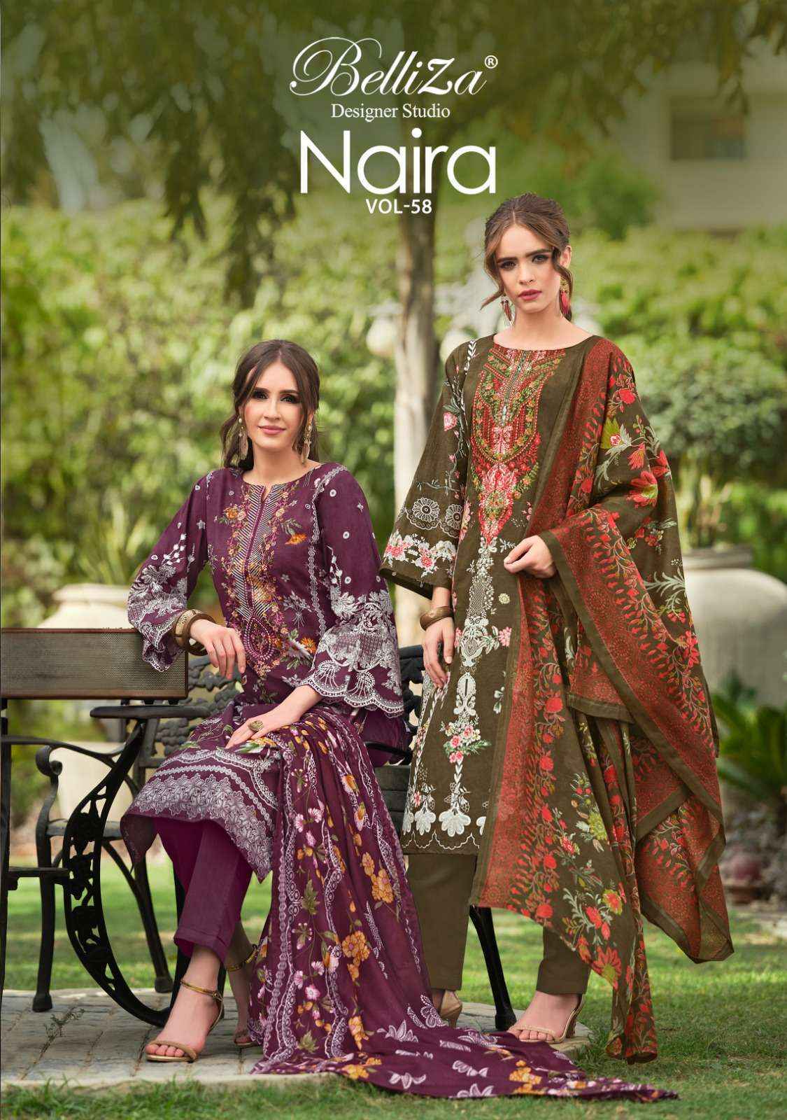 Belliza Naira Vol 58 Cotton Dress Material 8 pcs Cataloge