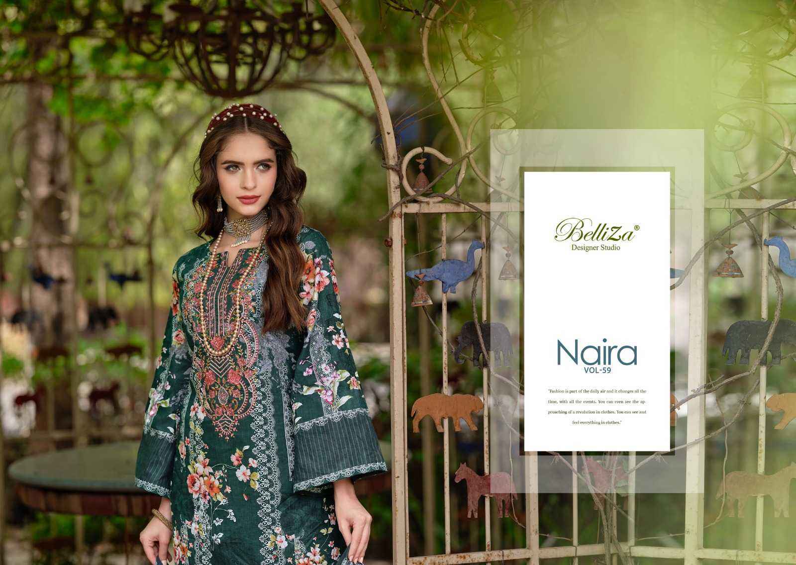 Belliza Naira Vol 59 Cotton Dress Material 8 pcs Cataloge