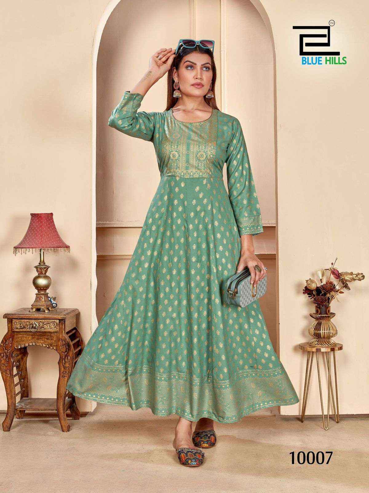 Blue Hills Womaniya Vol 10 Rayon Kurti 8 pcs Catalogue