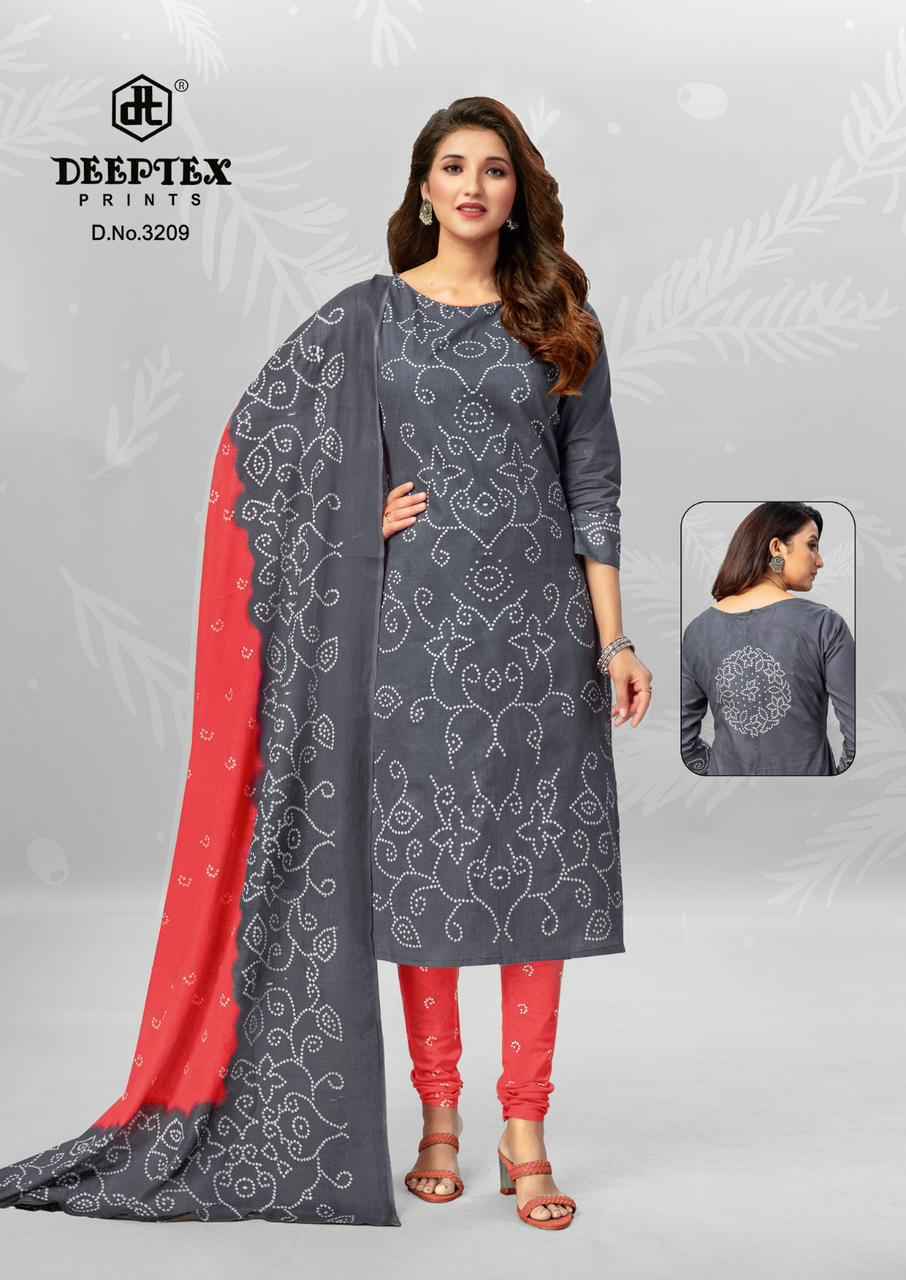 Deeptex Classic Chunari Vol-32 Bandhni Cotton Dress Material 10 pcs Catalogue