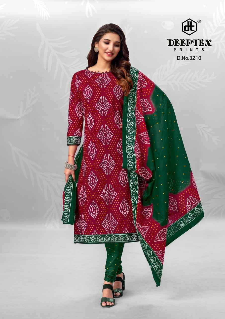 Deeptex Classic Chunari Vol-32 Bandhni Cotton Dress Material 10 pcs Catalogue