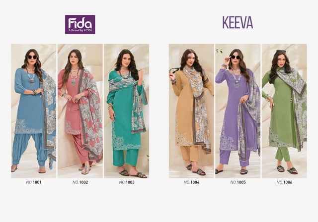 Fida Keeva Cotton Dress Material 6 pcs Catalogue