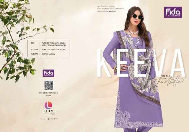 Fida Keeva Cotton Dress Material 6 pcs Catalogue