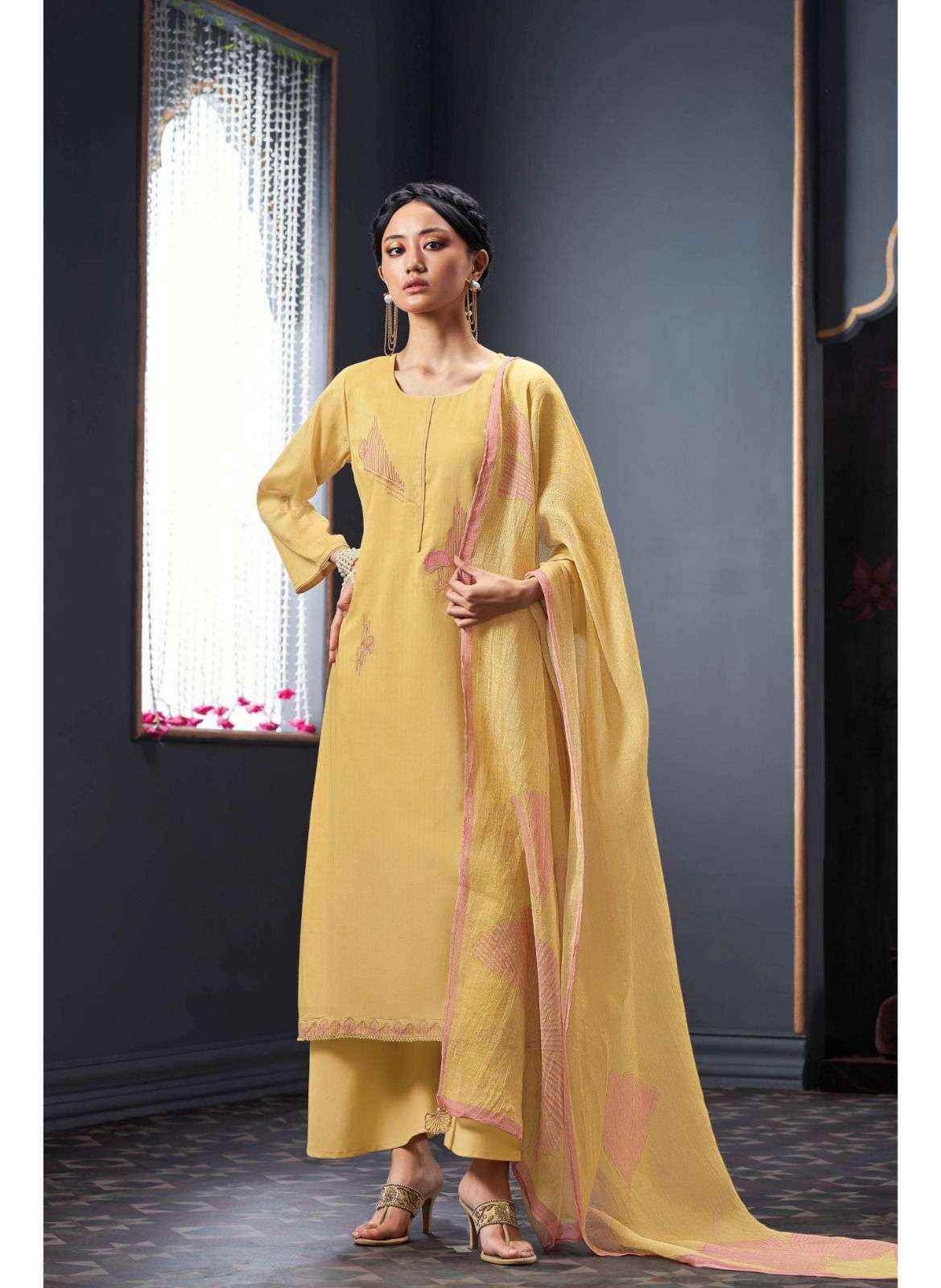 Ganga Fashion Nadine Cotton Dress Material 4 Pc Catalog