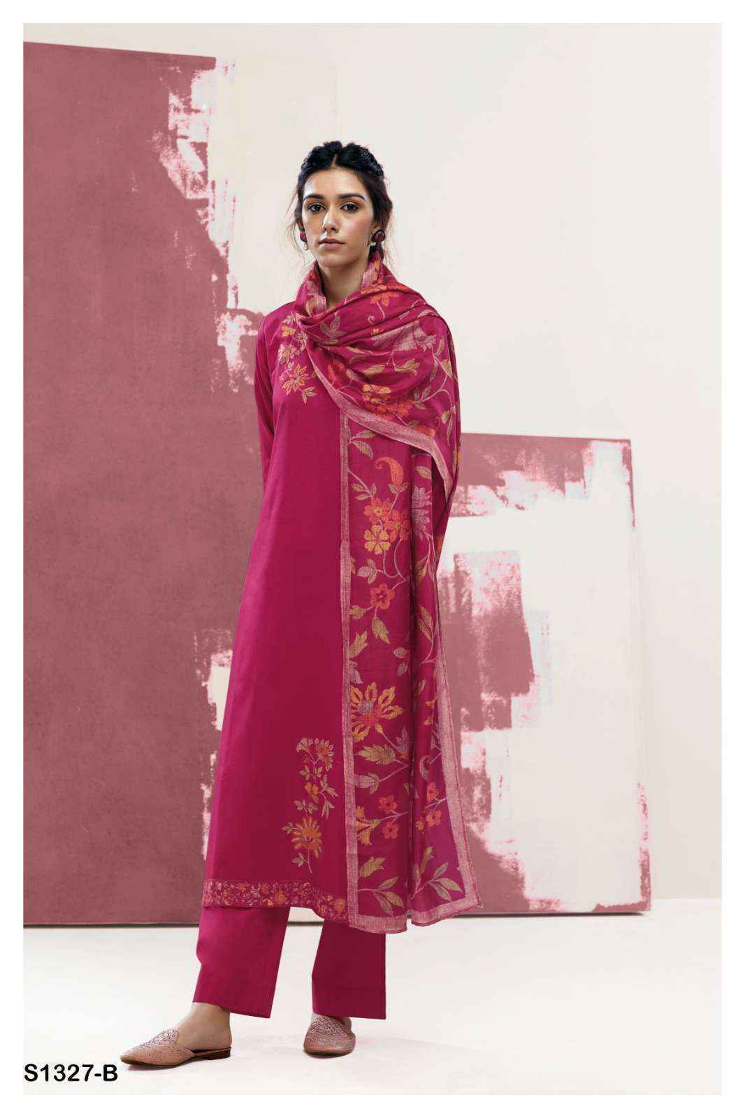 Ganga Ishana 1327 Cotton Dress Material 5 pcs catalog