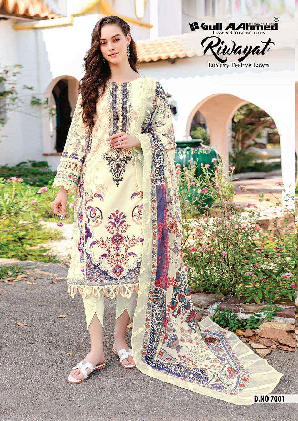 Lawn cotton dress material wholesale new arrivals