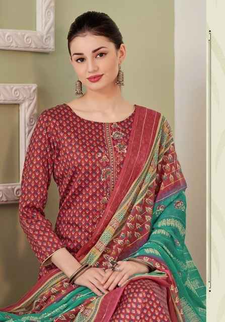 Harshit Fashion Hub Mirza Cotton Dress Material 6 pcs Catalogue