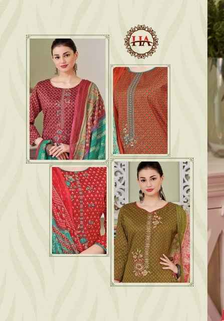 Harshit Fashion Hub Mirza Cotton Dress Material 6 pcs Catalogue