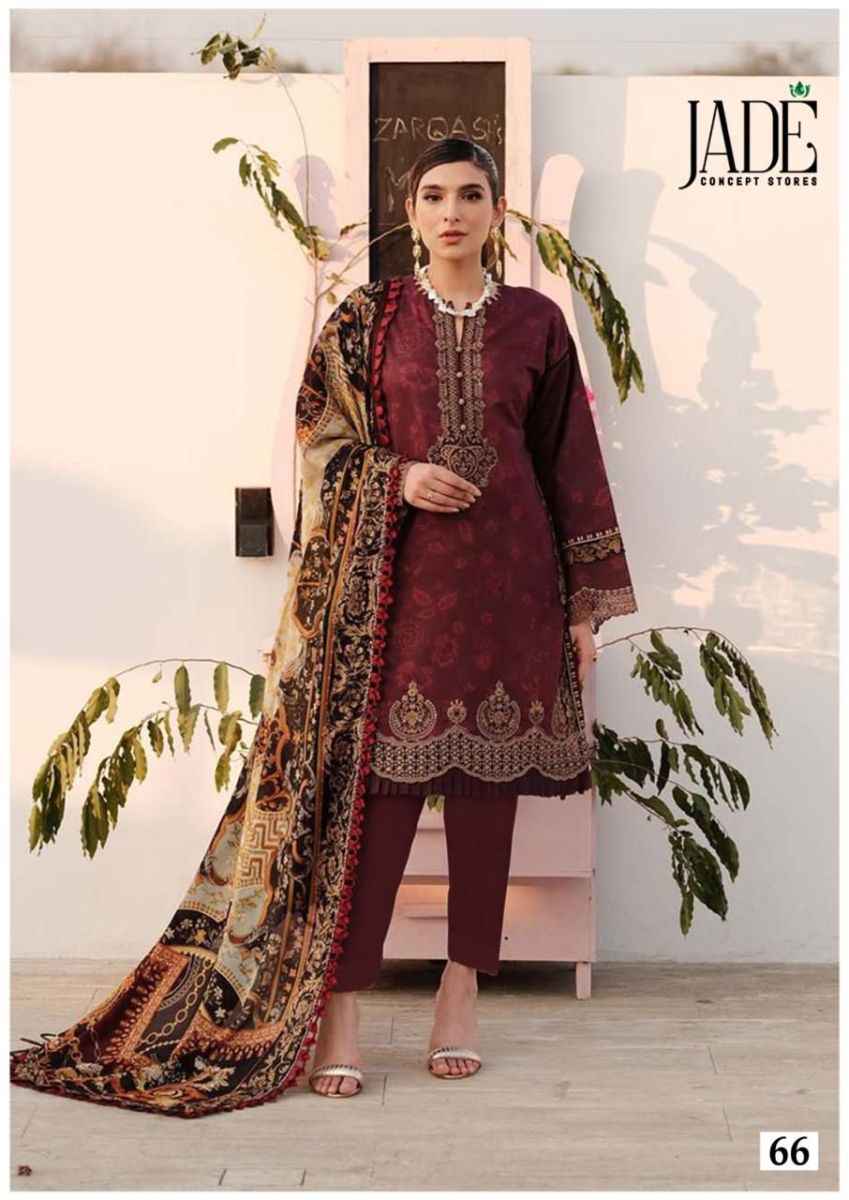 Jade Chevron Vol 7 Cotton Dress Material 6 Pc Catalog