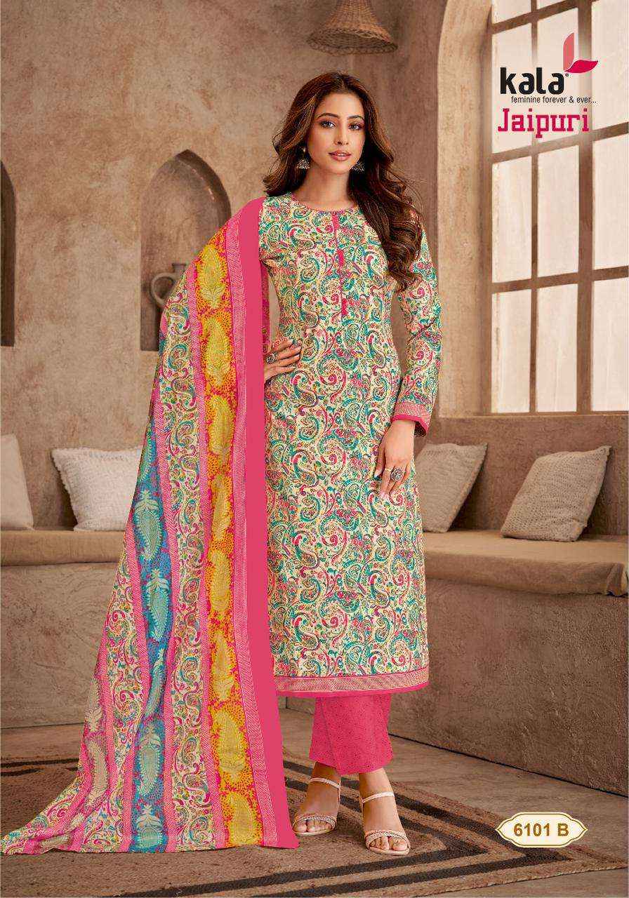 Kala Fashion Jaipuri Vol 5 Cotton Dress Material 12 pcs Catalogue