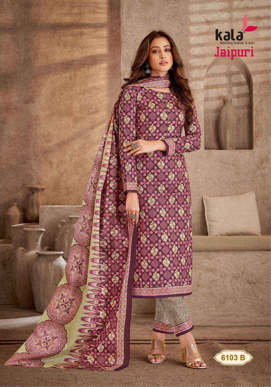 Kala Fashion Jaipuri Vol 5 Cotton Dress Material 12 pcs Catalogue