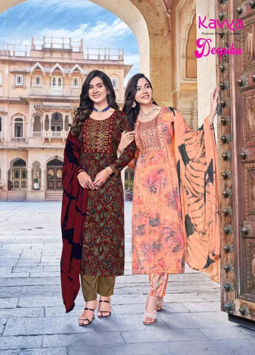 Kavya Deepika Vol 19 Capsule Kurti Combo 10 pcs Catalogue