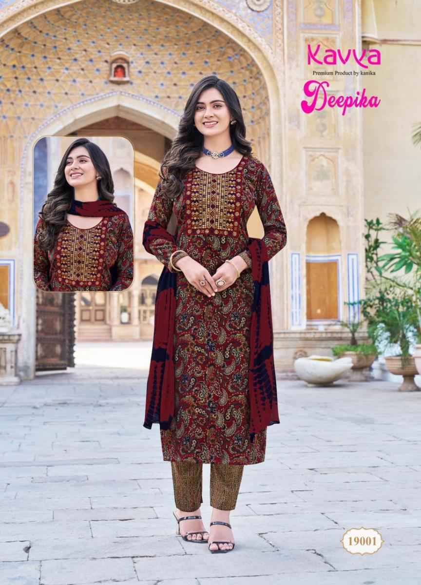 Kavya Deepika Vol 19 Capsule Kurti Combo 10 pcs Catalogue