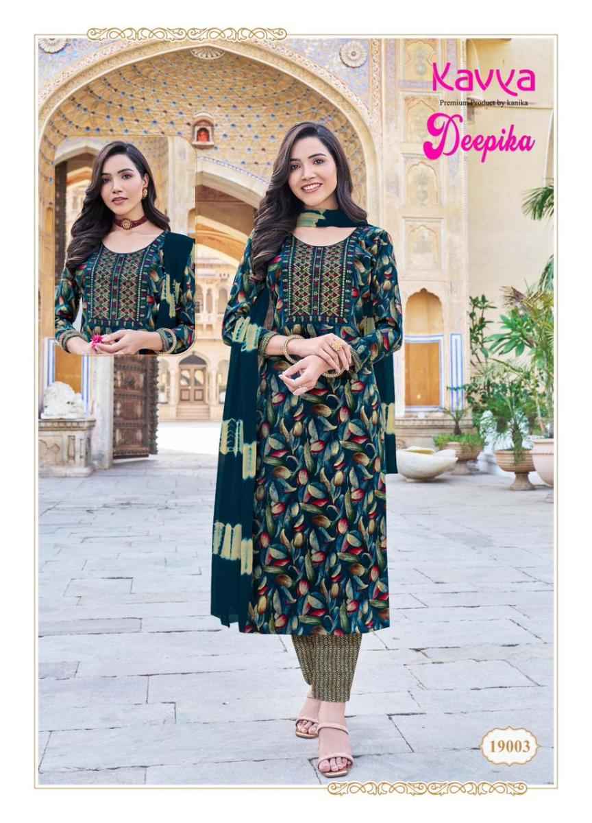 Kavya Deepika Vol 19 Capsule Kurti Combo 10 pcs Catalogue