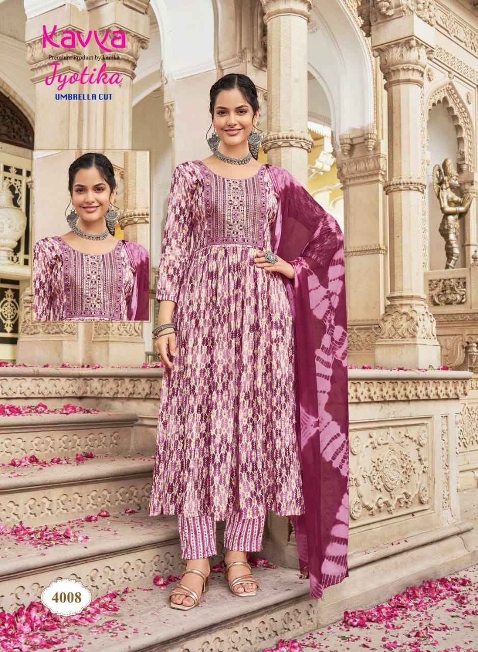 Kavya Jyotika Vol-4 Umbrella Cut Readymade Capsule Dress 10 pcs Catalogue