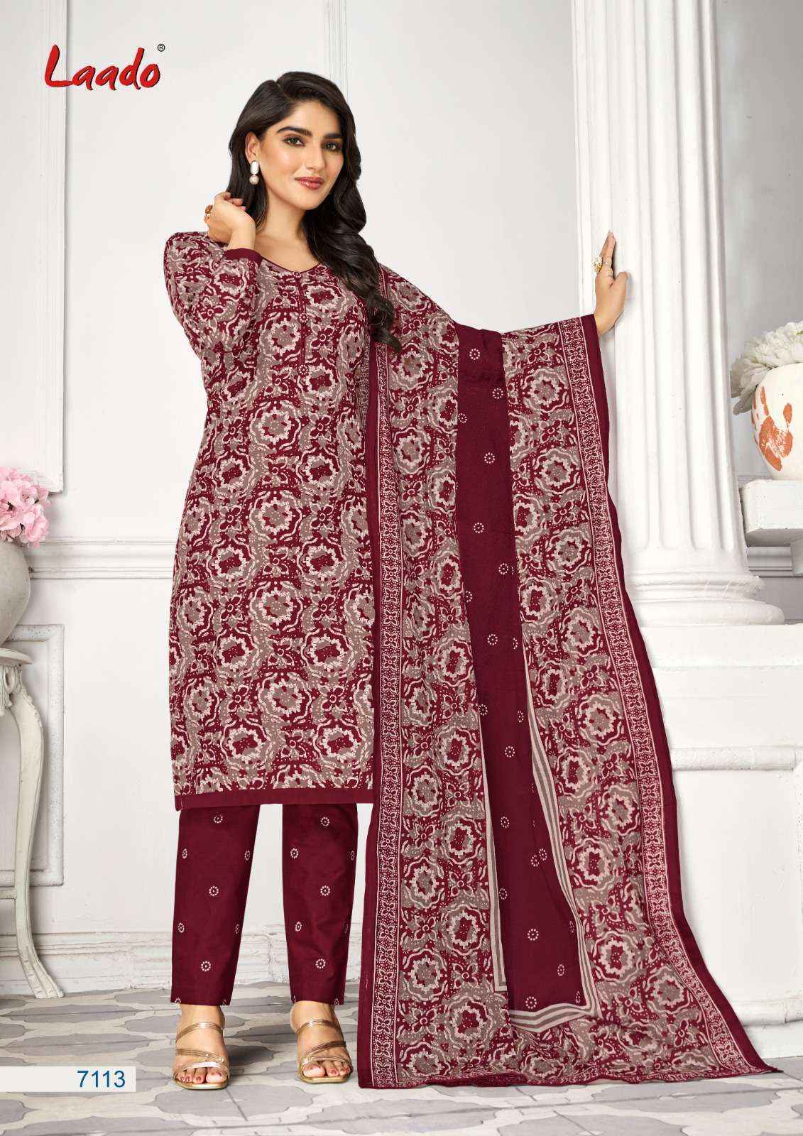 Laado Vol 71 Cotton Dress Material 20 Pc Catalog