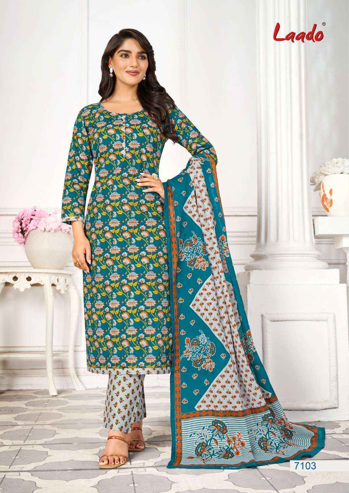 Laado Vol 71 Cotton Dress Material 20 Pc Catalog