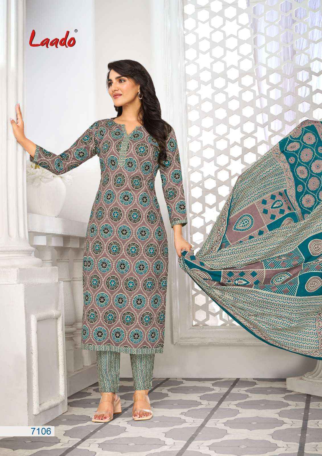 Laado Vol 71 Cotton Dress Material 20 Pc Catalog