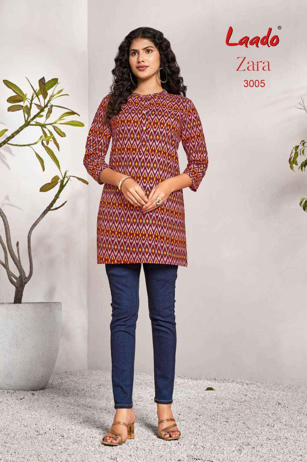 Laado Zara Vol 3 Cotton Kurti 12 pcs Catalogu