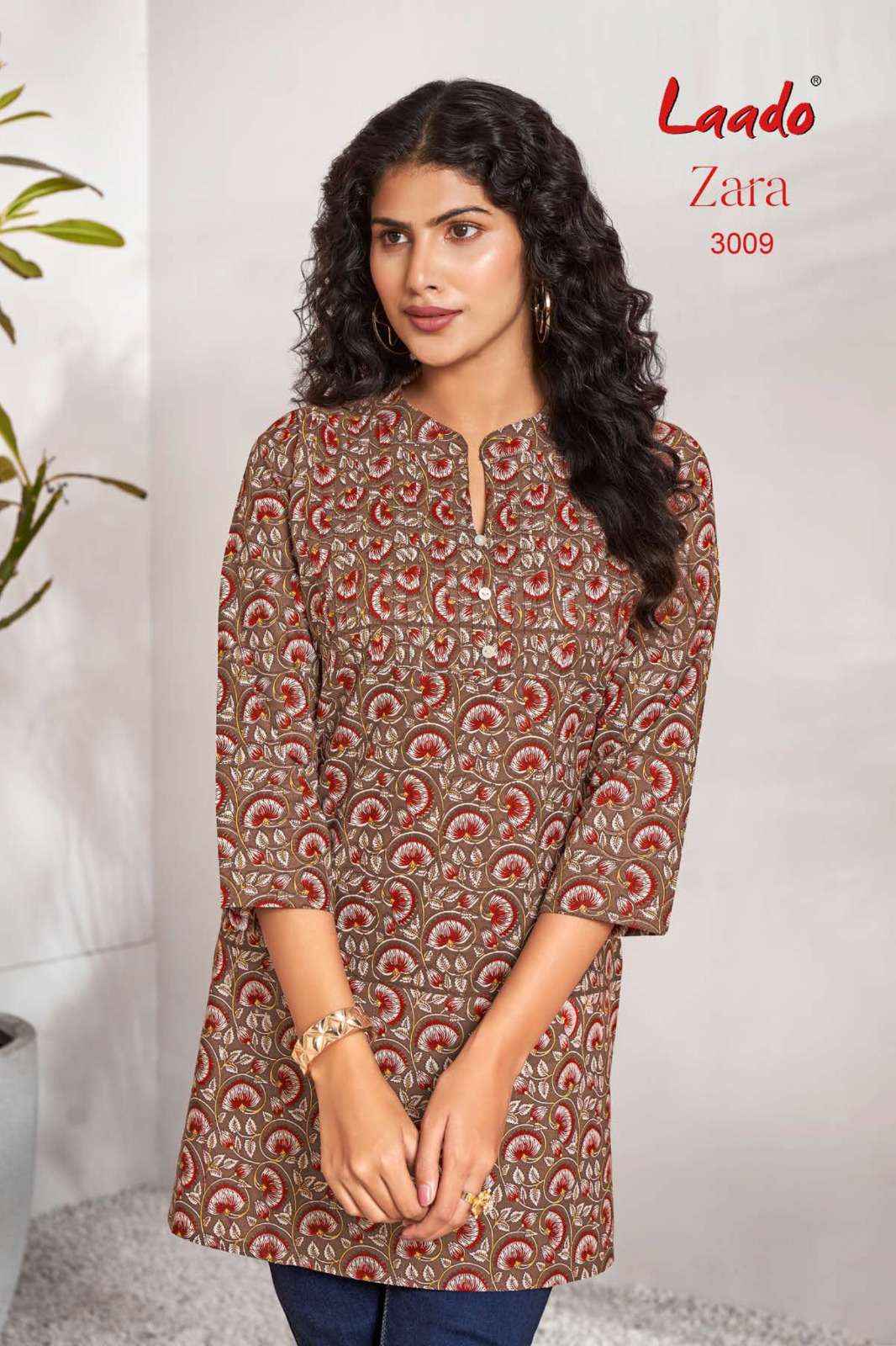 Laado Zara Vol 3 Cotton Kurti 12 pcs Catalogu