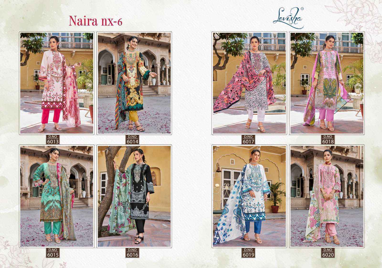 Levisha Naira Nx Vol-6 Cotton Dress Material 8 pcs Catalogue