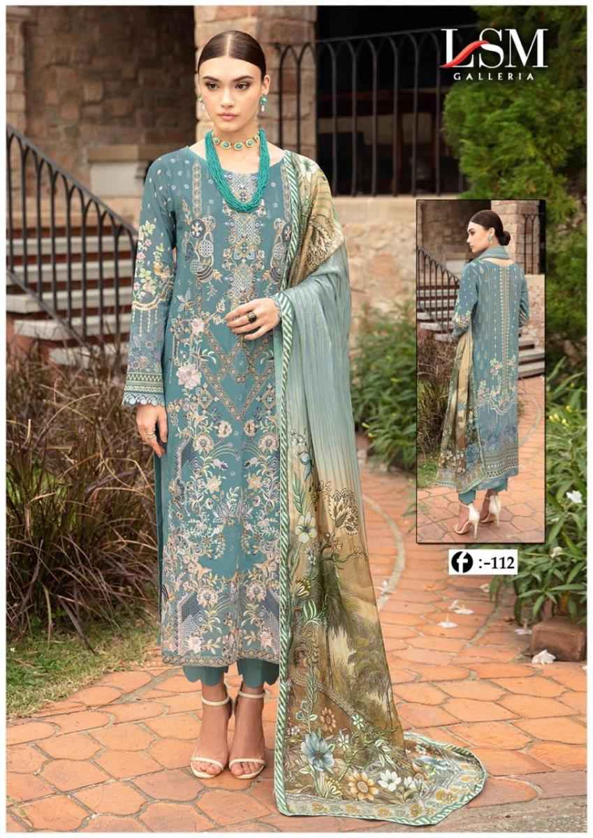 LSM Galleria Firdous Queen Lawn Vol 11 Lawn Cotton Dress Material 6 pcs Catalogue