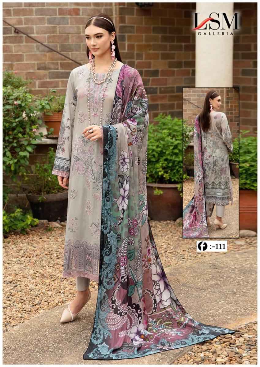 LSM Galleria Firdous Queen Lawn Vol 11 Lawn Cotton Dress Material 6 pcs Catalogue