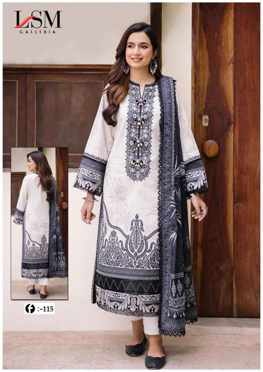 LSM Galleria Firdous Queen Lawn Vol 11 Lawn Cotton Dress Material 6 pcs Catalogue